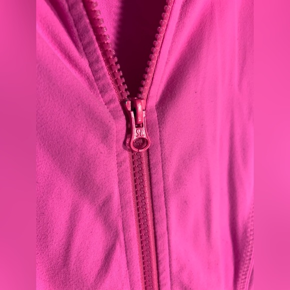 Lululemon Nice Asana Zing Pink Slim Fit Full Zip Yoga Jacket - Picture 3 of 9